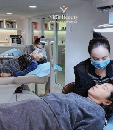 Quy Trình Phun Mày Chuẩn Spa Cao Cấp Tại Vian Beauty