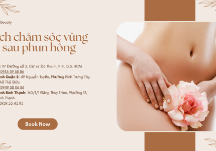 Cách chăm sóc vùng kín sau phun hồng