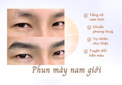Phun mày nam giới – Giải pháp chân mày đậm, nam tính