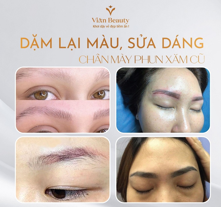 Dặm Lại Màu, Sửa Dáng Chân Mày Phun Xăm Cũ Tại Vian Beauty: Bí Quyết Sở Hữu Chân Mày Hoàn Hảo, Tự Tin Rạng Ngời