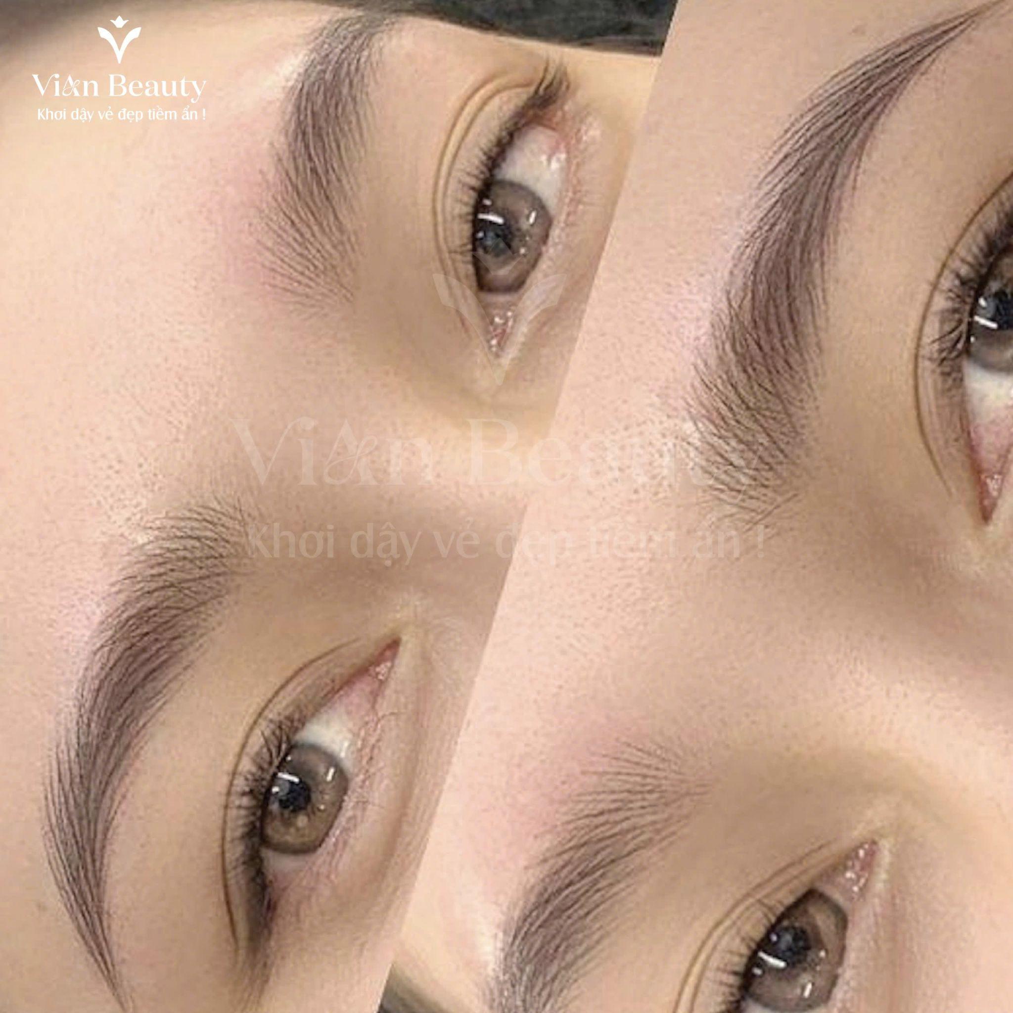 Kết Quả Trước Sau Điêu Khắc Hairstroke Chân Mày