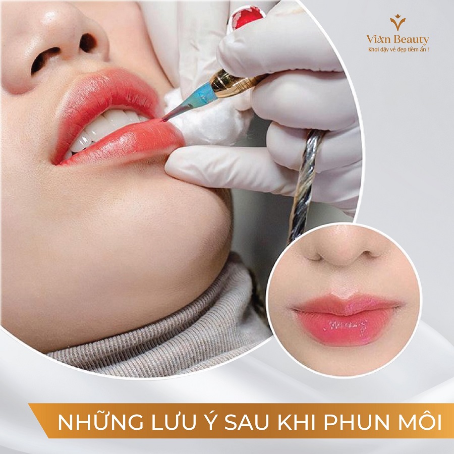 Lưu Ý Sau Khi Phun Môi Collagen