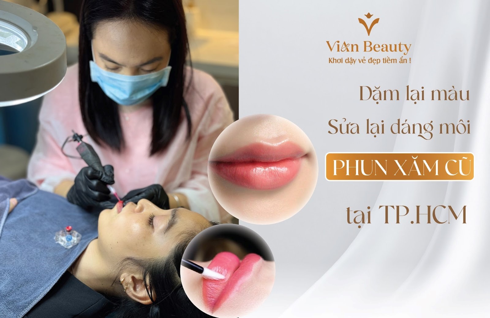 Dịch Vụ Dặm Lại Màu, Sửa Dáng Môi Tại Hcm