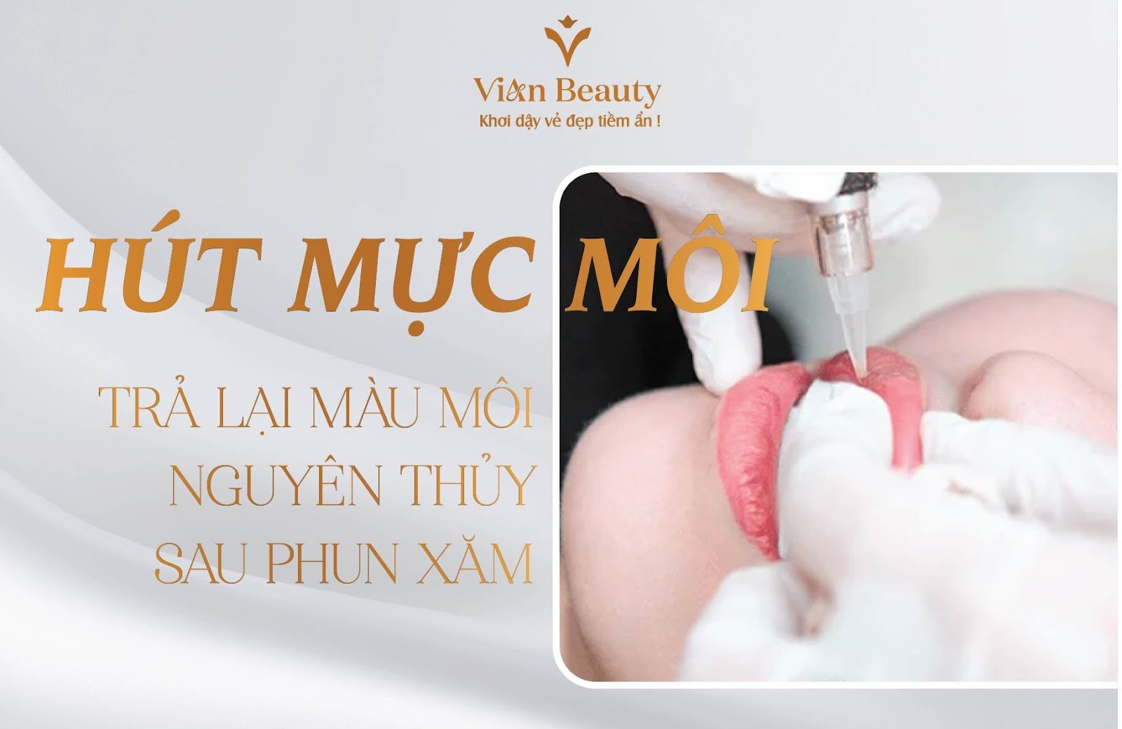 Dịch Vụ Hút Mực Môi Sau Phun Xăm