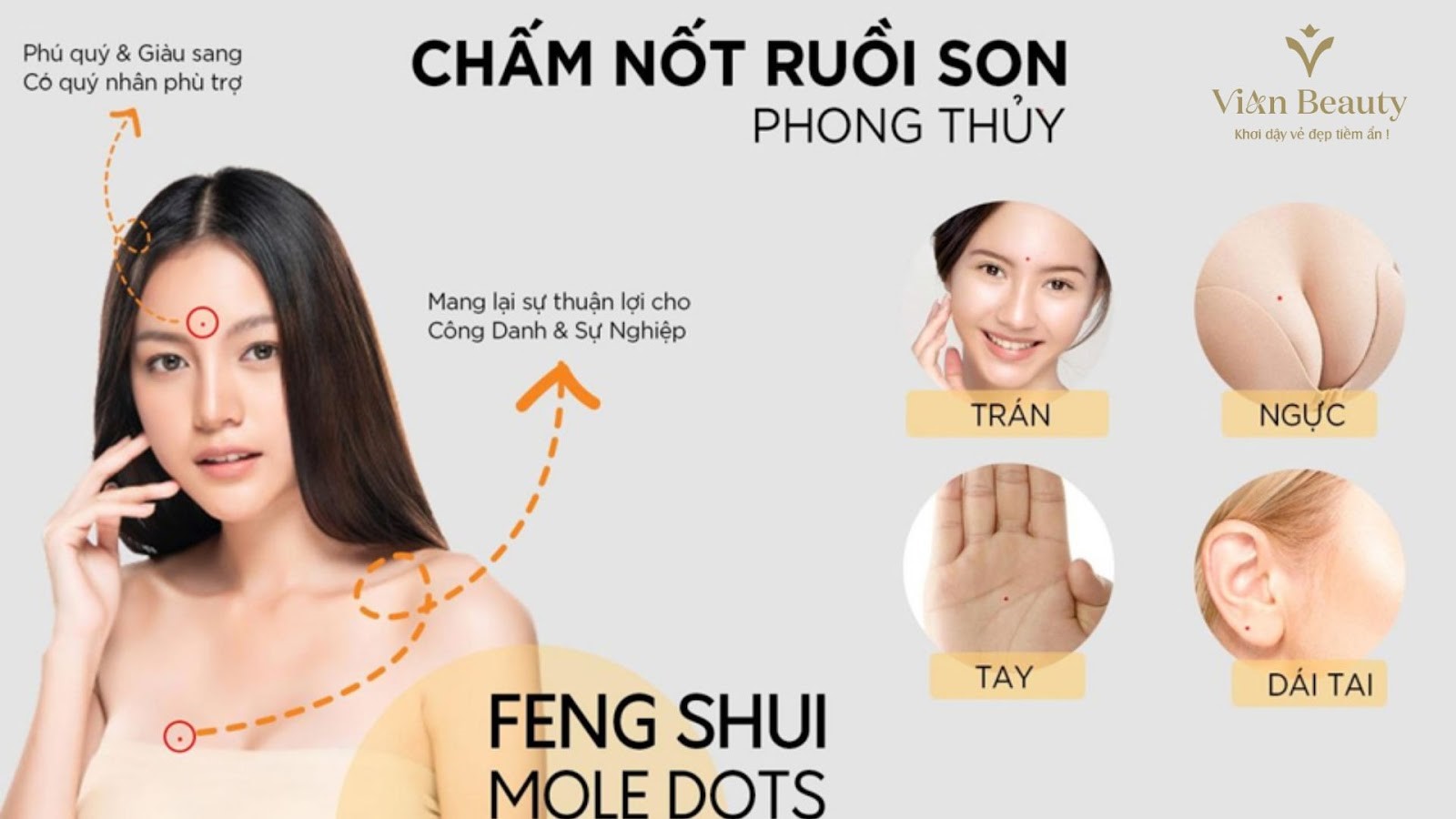 Vian Beauty Có Dịch Vụ Làm Nốt Ruồi Phong Thủy